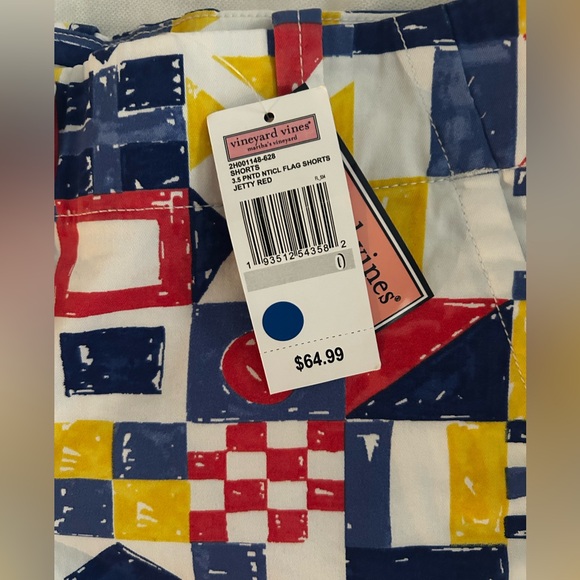 NWT Vineyard Vines Womens 3.5” Nautical Flag Bold Print Summer Chino Shorts SZ-0 - Picture 8 of 9